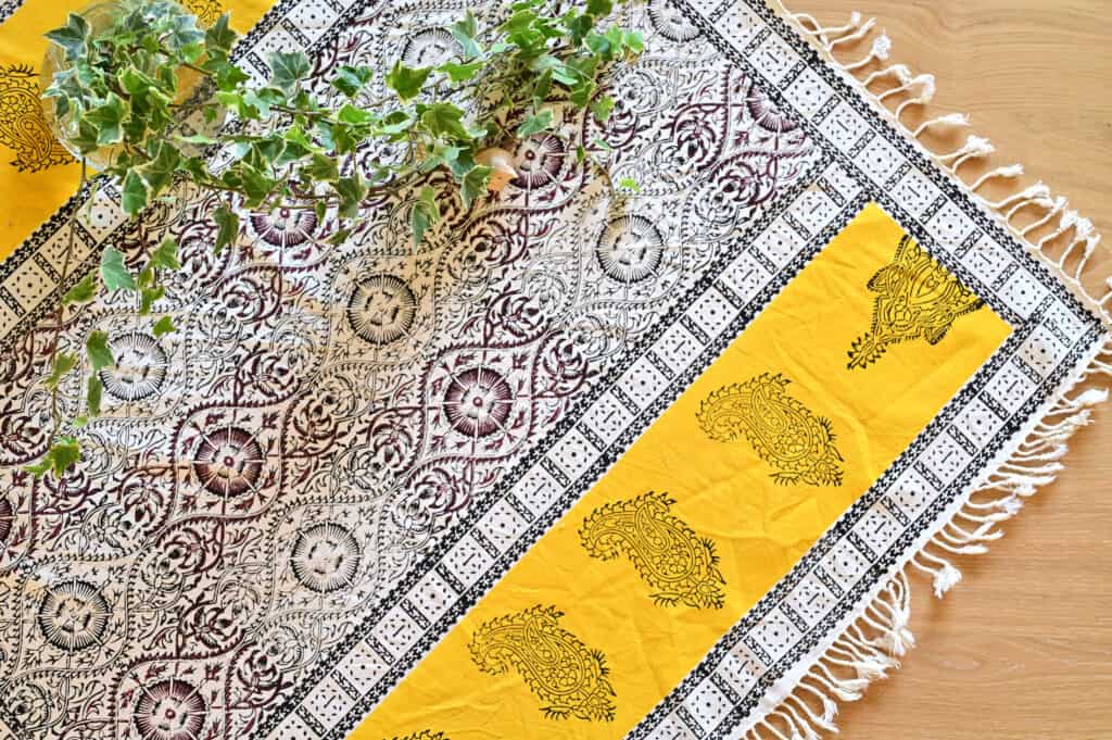 Silk Road Block-Printed Tablecloth