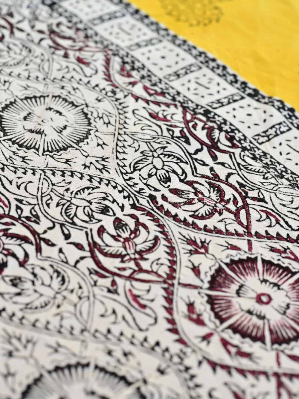 Silk Road Block-Printed Tablecloth