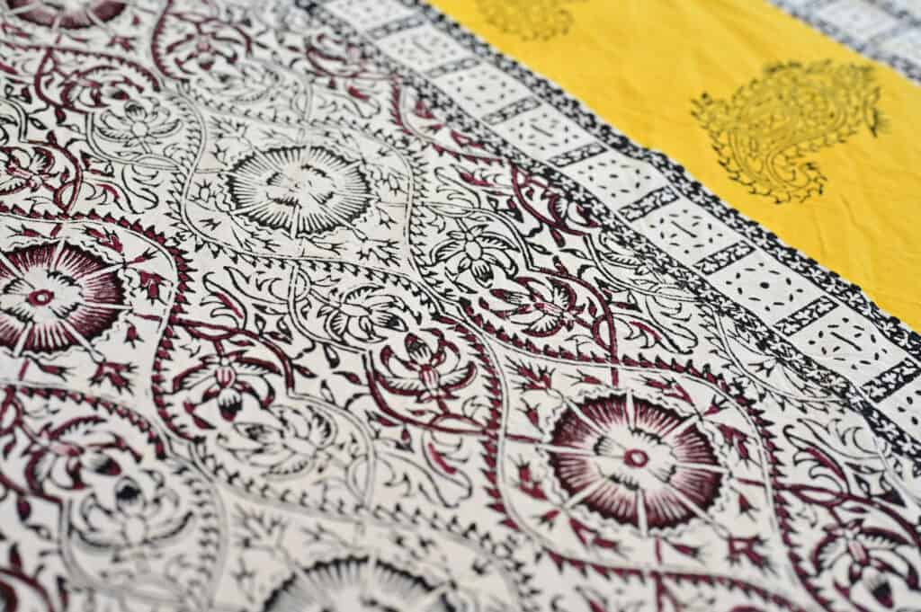 Silk Road Block-Printed Tablecloth