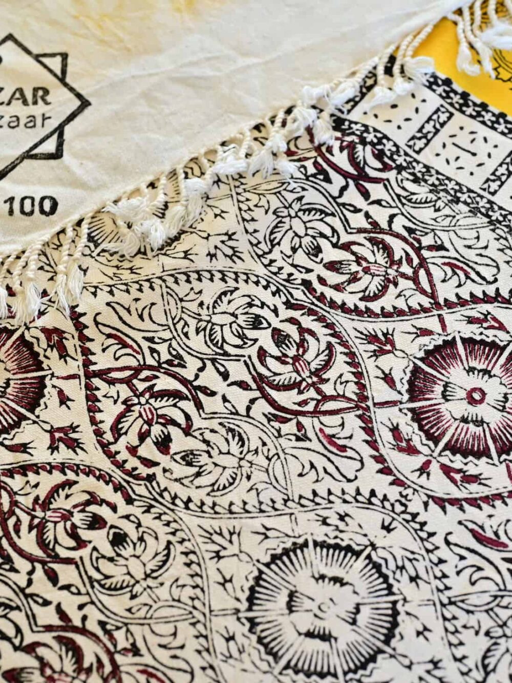 Silk Road Block-Printed Tablecloth