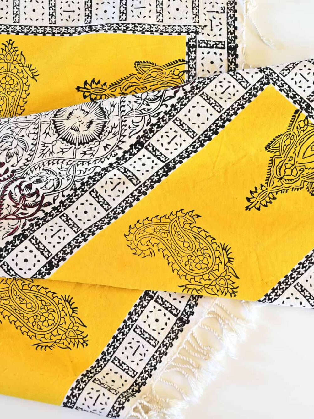 Silk Road Block-Printed Tablecloth