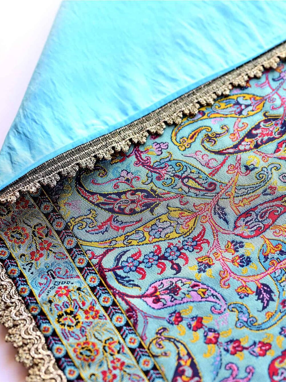 Turquoise Caspian Tablecloth (Termeh)