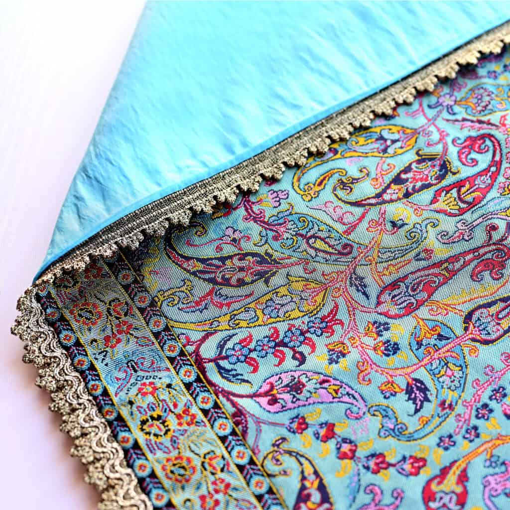 Turquoise Caspian Tablecloth (Termeh)