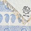 blue paisley block-printed tablecloth (Ghalamkar)