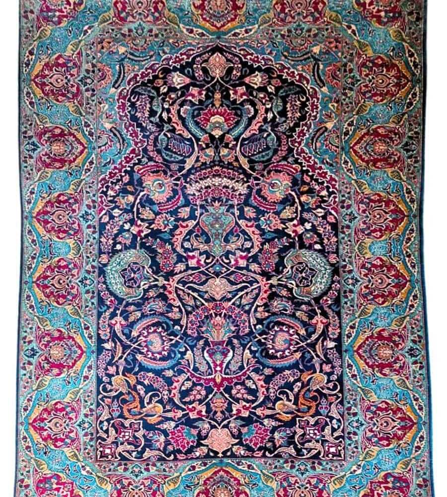 Vintage Persian Kashan Rug