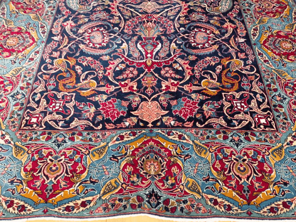 Vintage Persian Kashan Rug