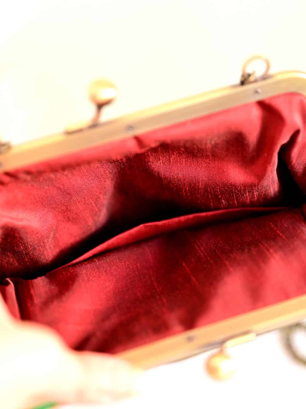 Green Embroidery (پته) clutch