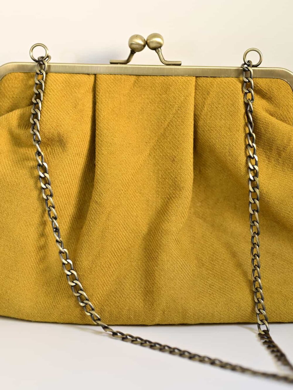 Yellow Embroidery (پته) clutch