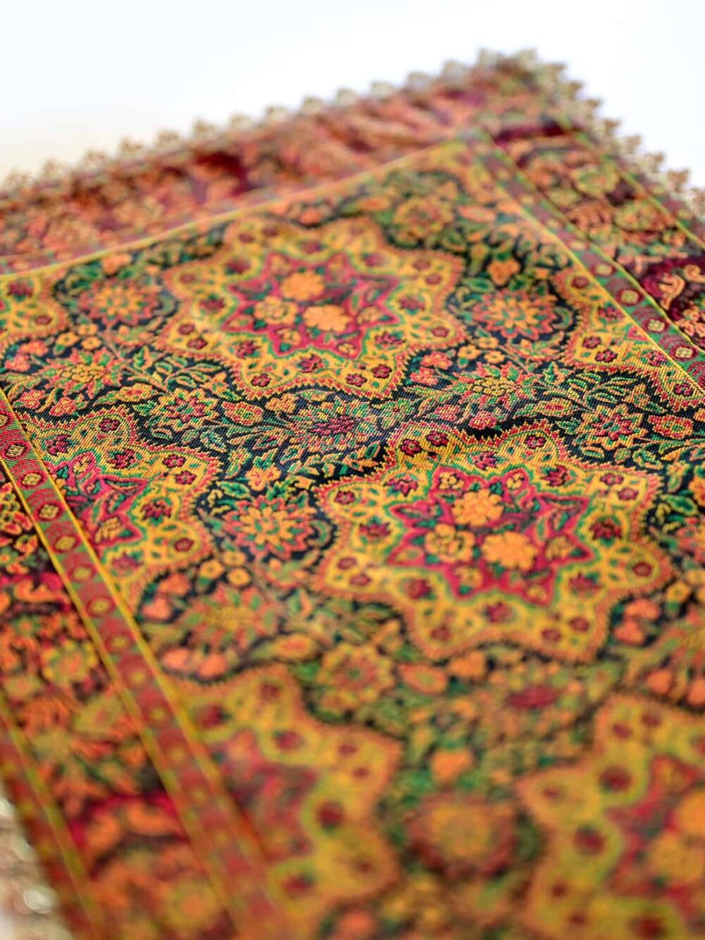 Red Golestan Tablecloth (ترمه_Termeh)