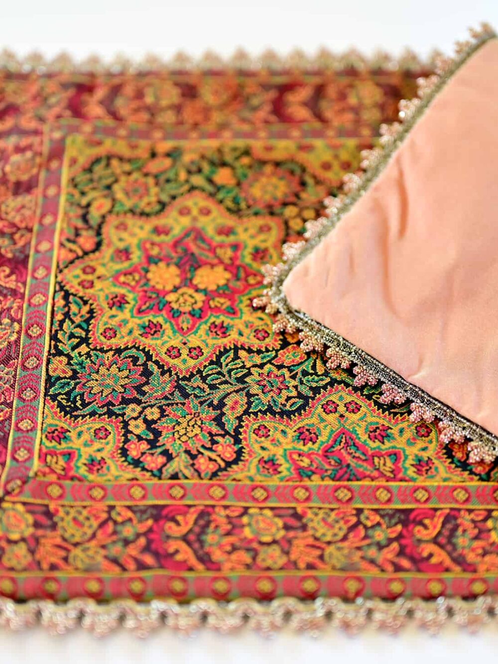 Red Golestan Tablecloth (ترمه_Termeh)