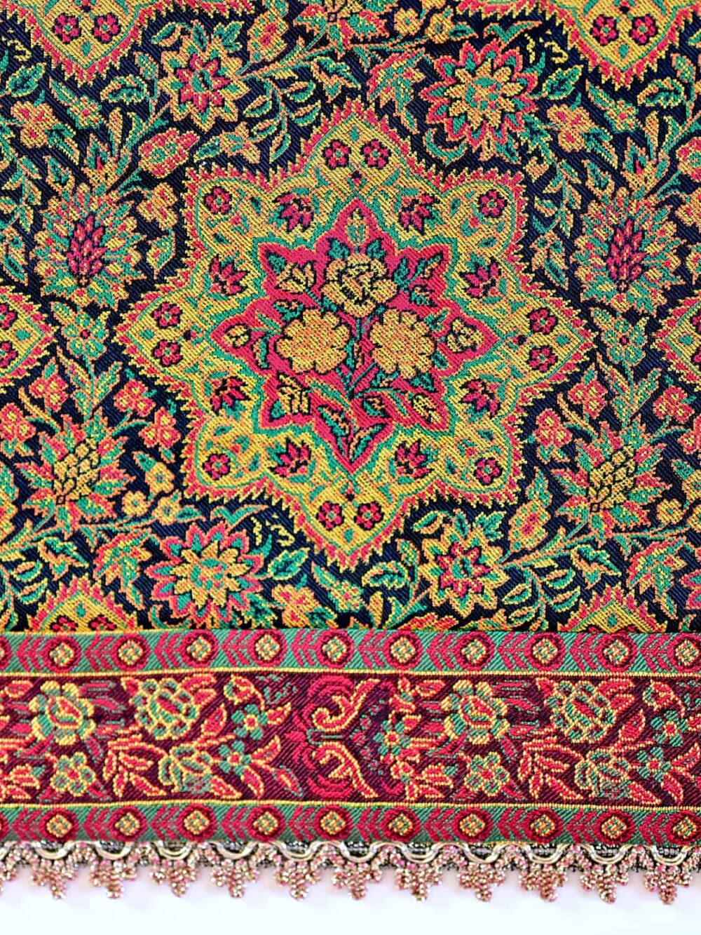Green/Red Golestan Tablecloth (ترمه_Termeh)