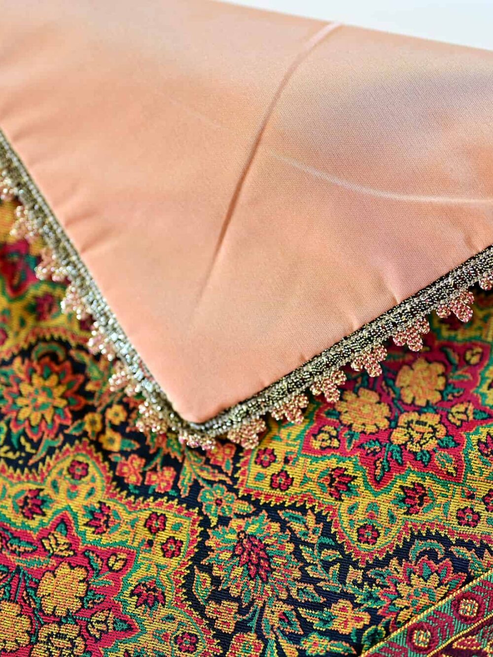 Green/Red Golestan Tablecloth (ترمه_Termeh)
