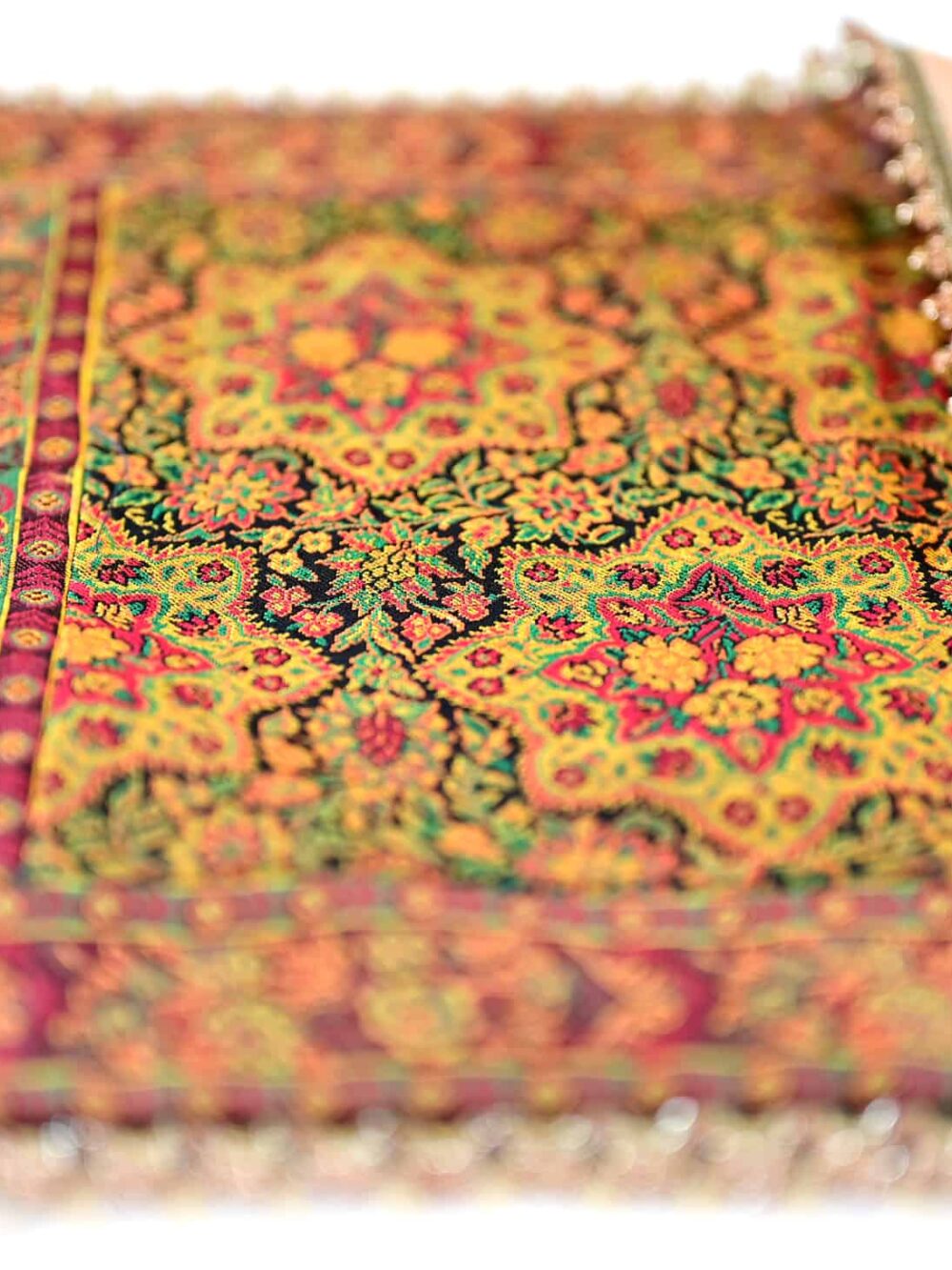 Green/Red Golestan Tablecloth (ترمه_Termeh)