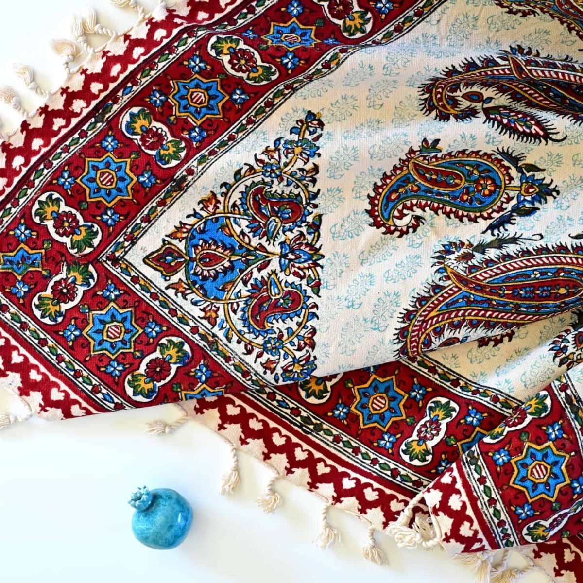 Abadi Block-Printed Tablecloth (قلمکار)