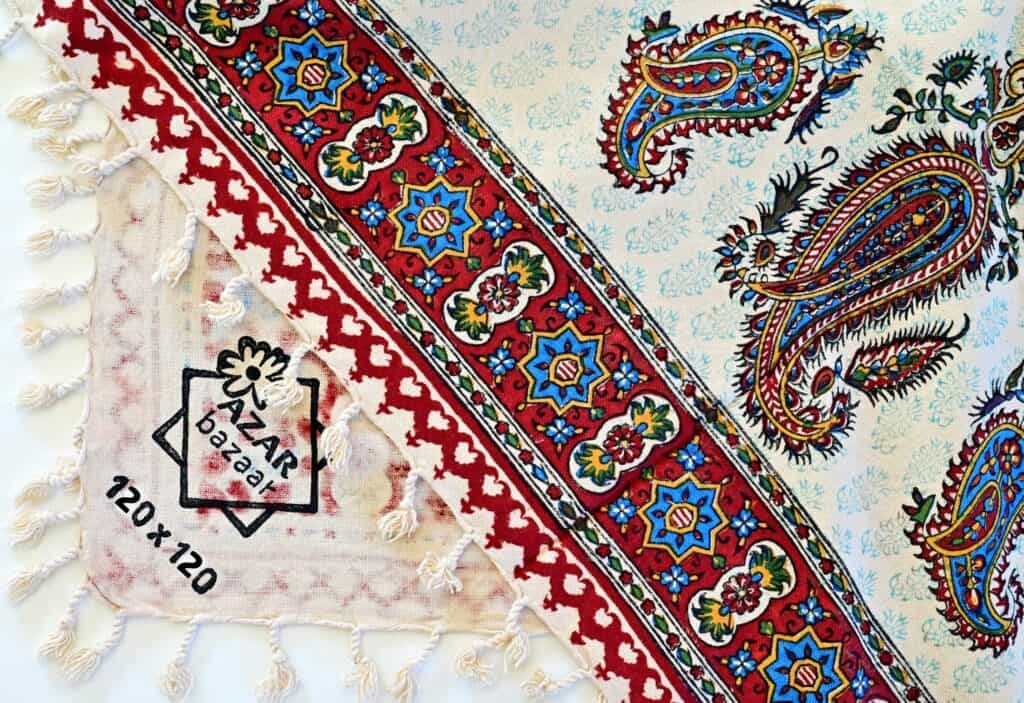 Abadi Block-Printed Tablecloth (قلمکار)