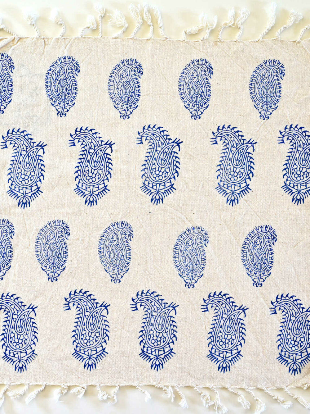 Blue Block-Printed Tablecloth قلمکار