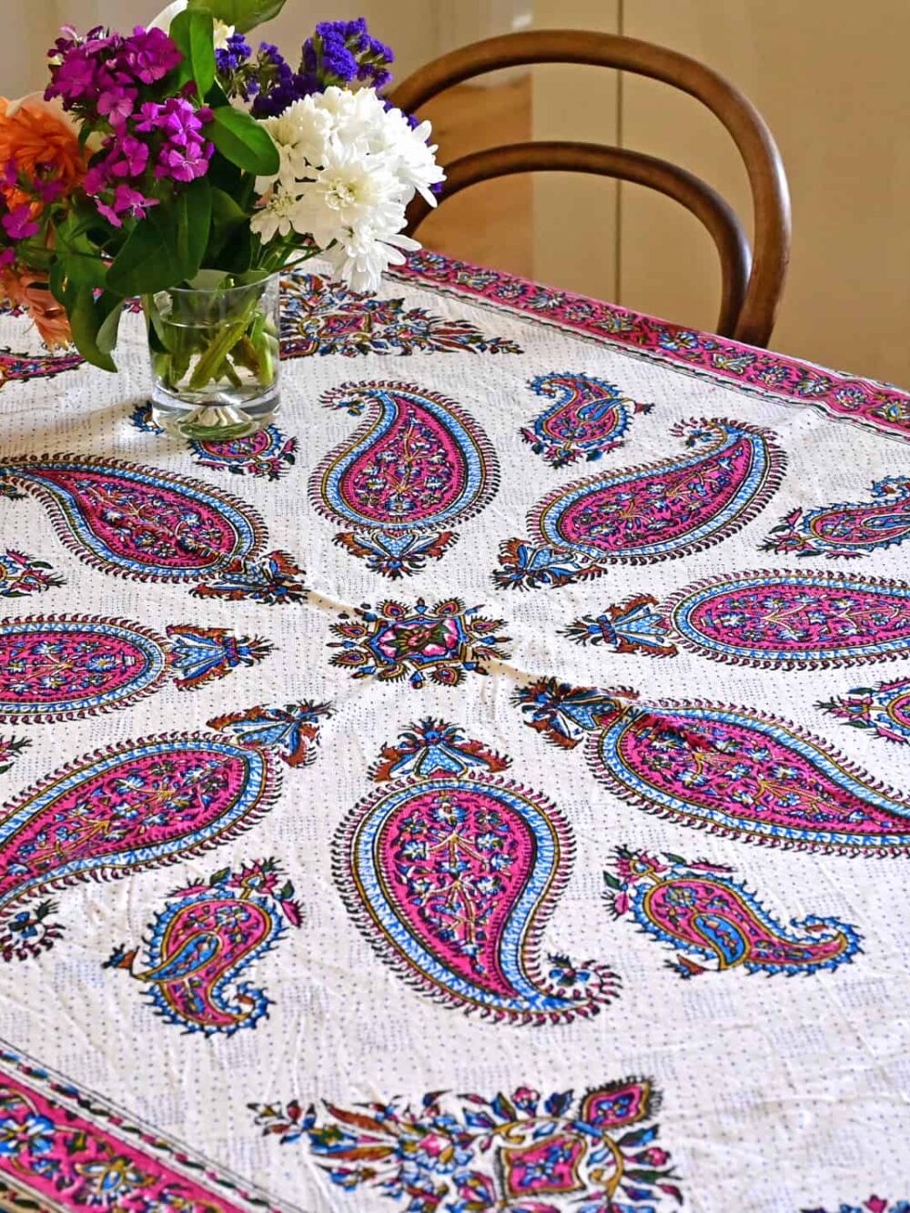 Pink Runner Tablecloth (قلمکار)