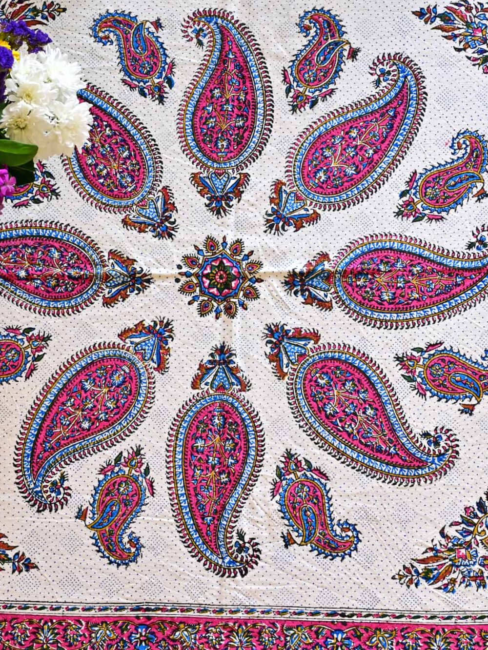 Pink Runner Tablecloth (قلمکار)