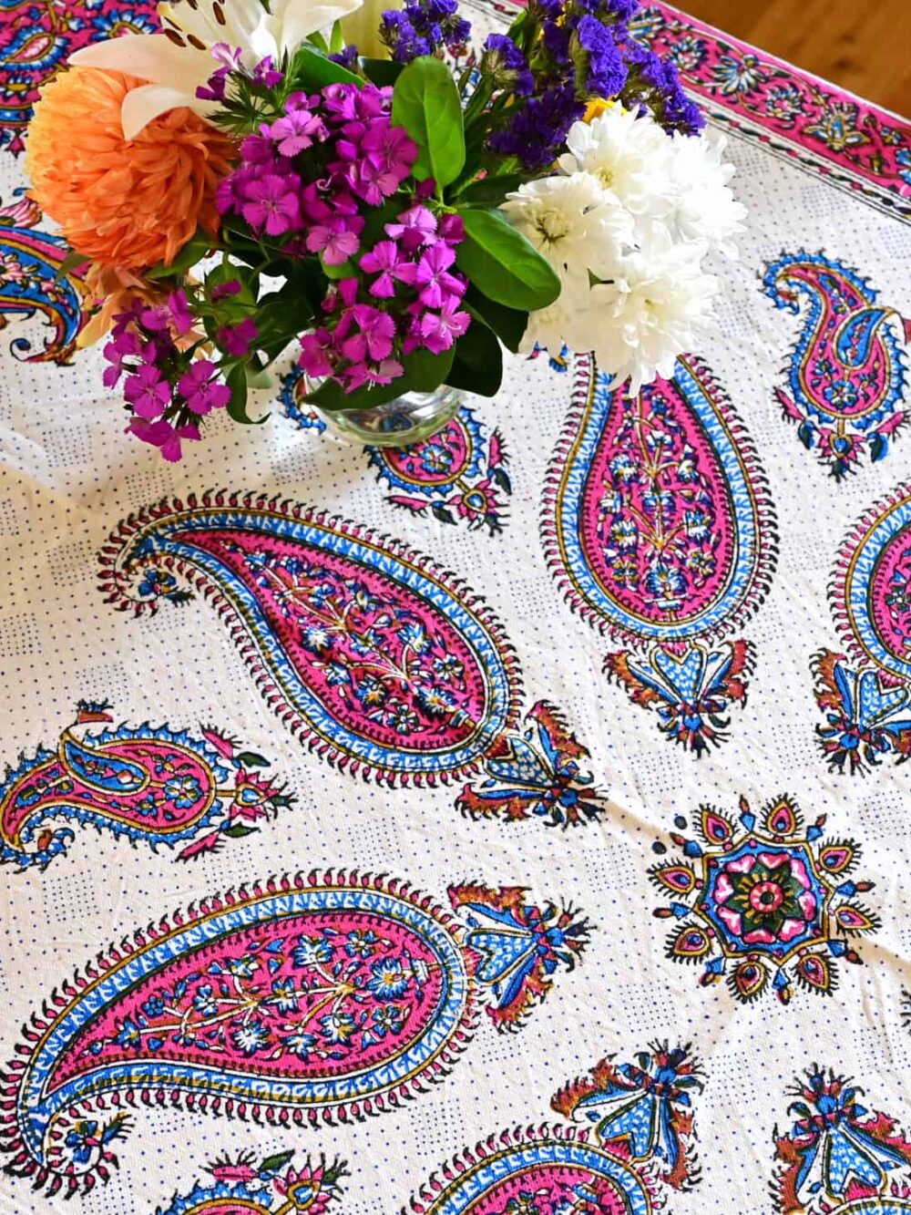 Pink Runner Tablecloth (قلمکار)