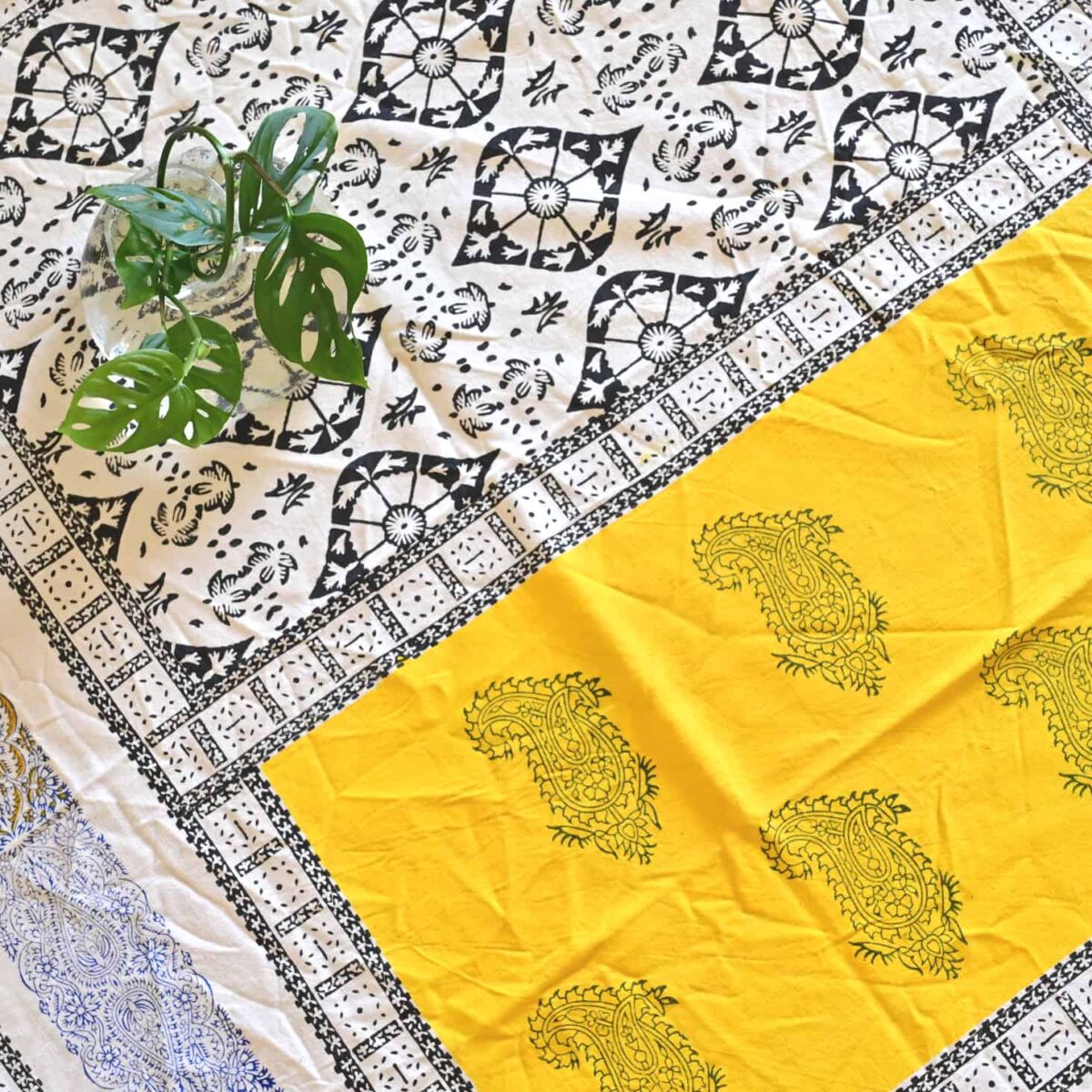 Tabas Hand Block-Printed Tablecloth