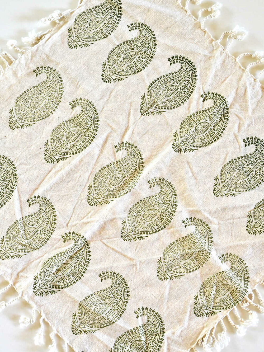 Green Paisley Tablecloth قلمکار