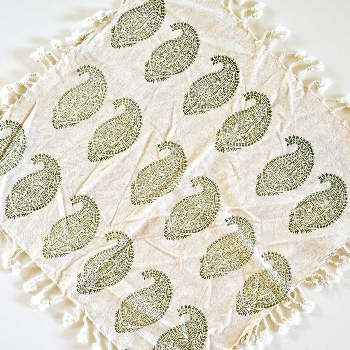 Green Paisley Tablecloth قلمکار