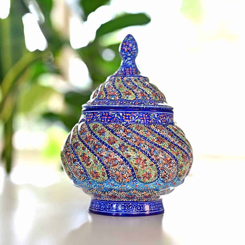 Floral Urn (Minakari-میناکاری)