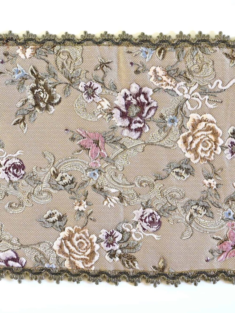 French floral tapestry tablecloth