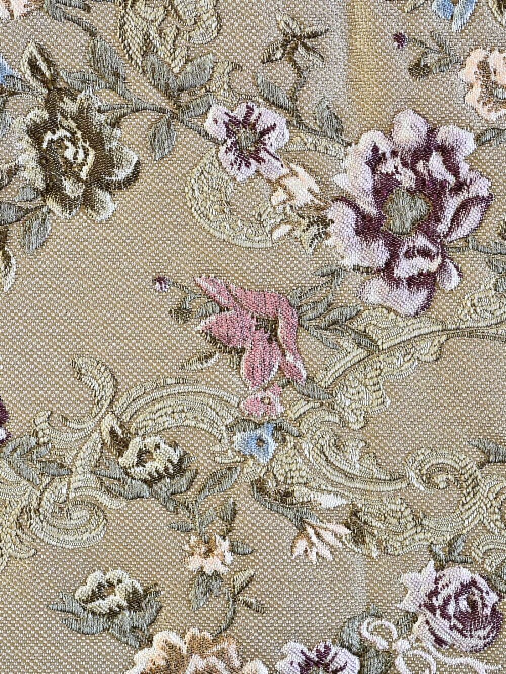 French floral tapestry tablecloth