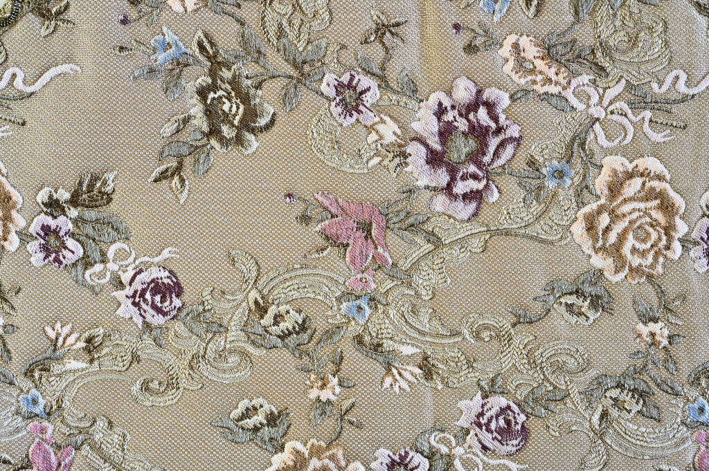 French floral tapestry tablecloth 