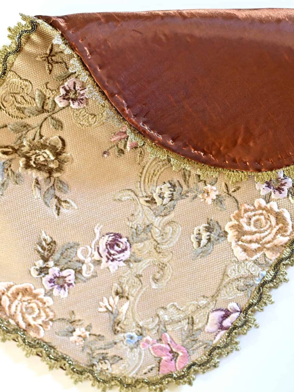 French floral tapestry tablecloth 