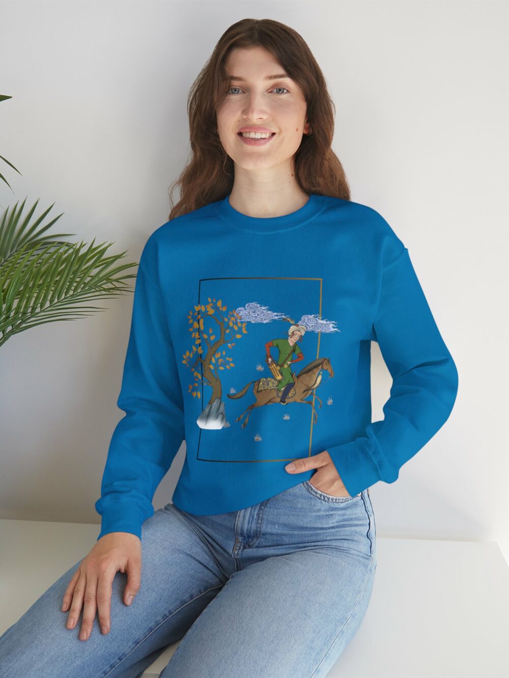 Persian Chapar Design Crewneck Sweatshirt
