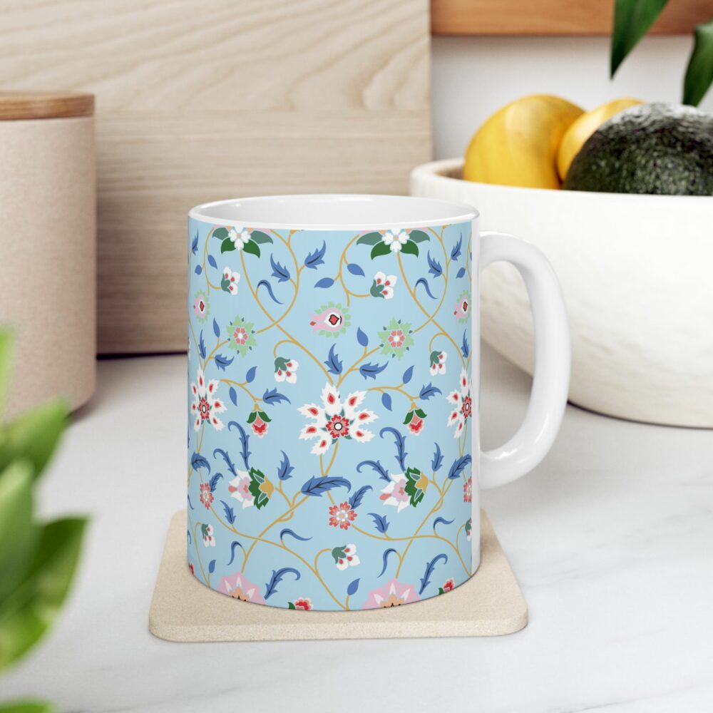 Blue Persian Garden Ceramic Mug