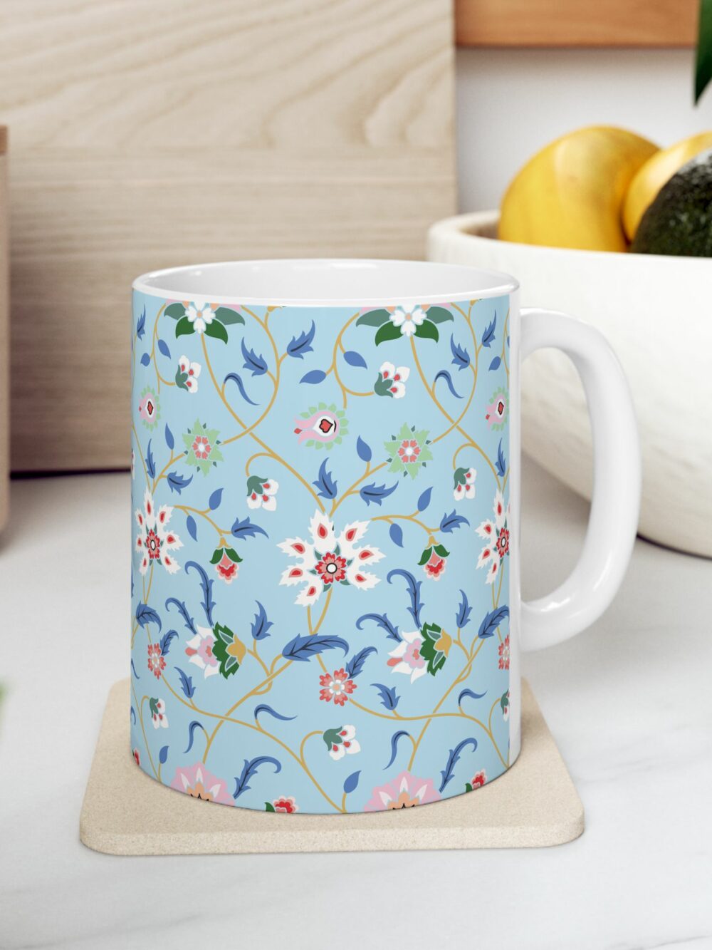 Blue Persian Garden Ceramic Mug