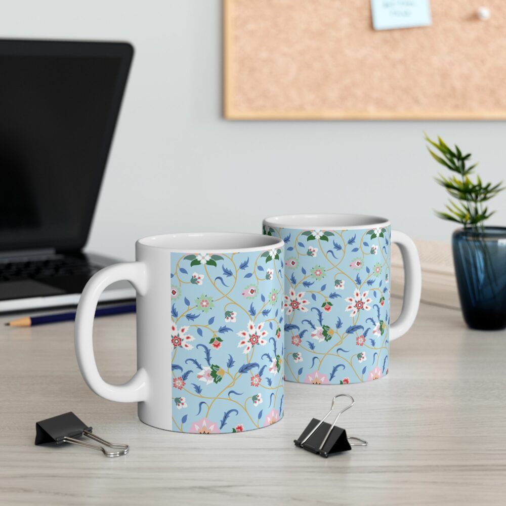 Blue Persian Garden Ceramic Mug