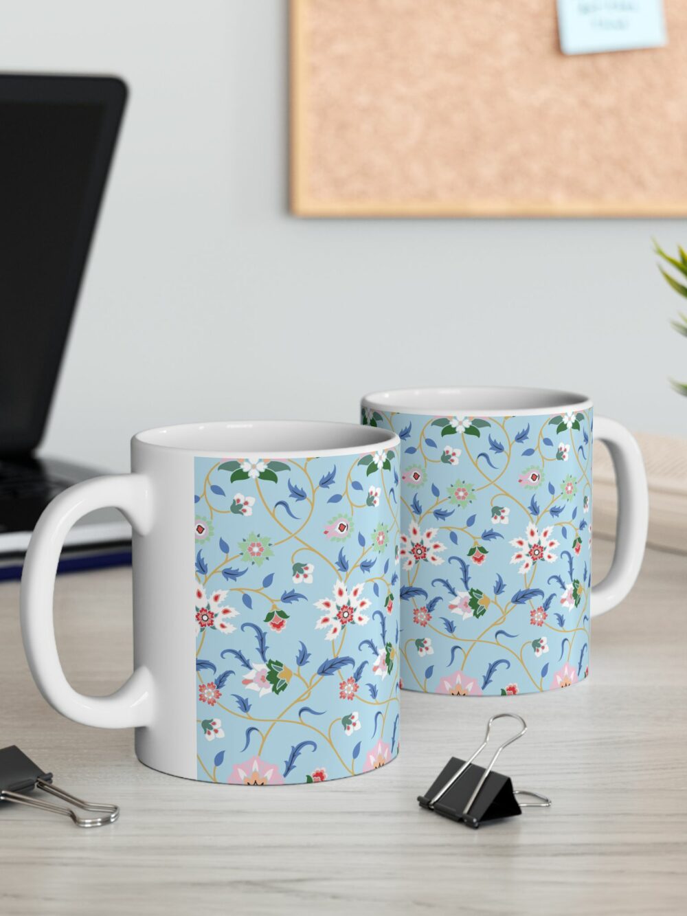 Blue Persian Garden Ceramic Mug