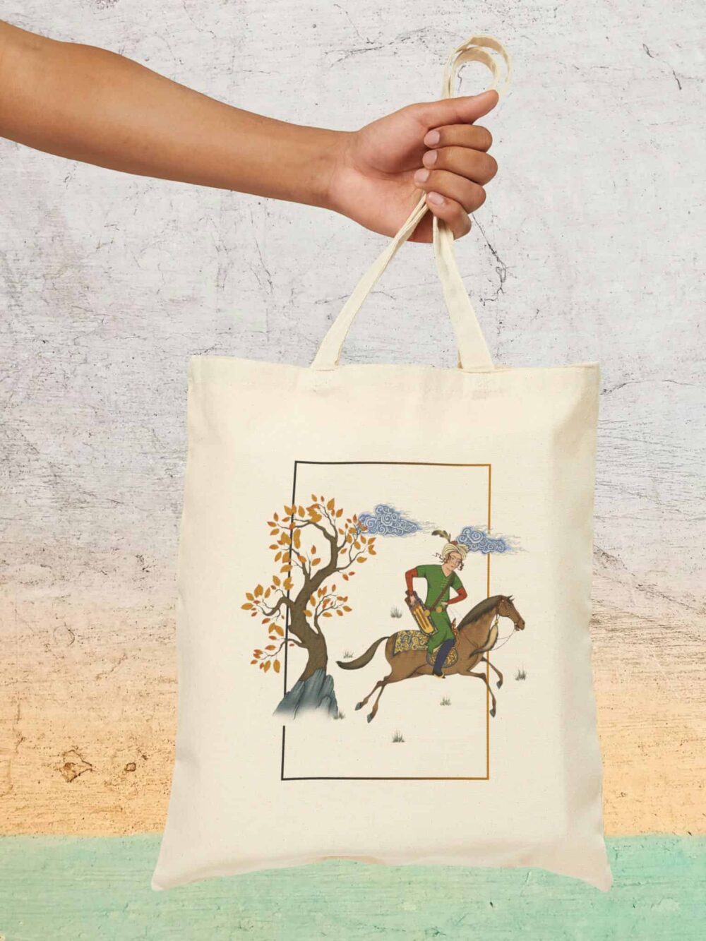 Persian Chapar Canvas Tote Bag