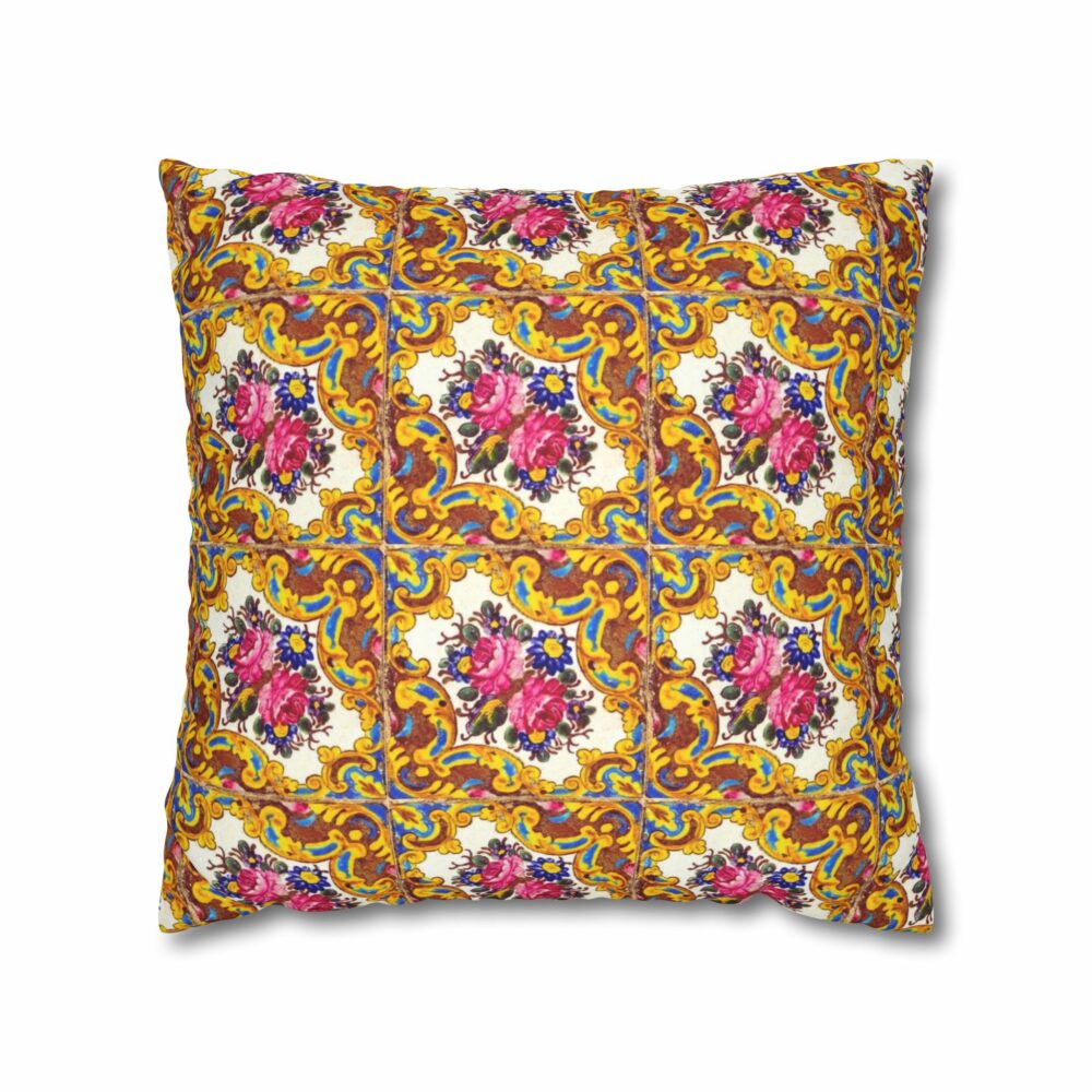 Pillowcase - Floral Tile Design