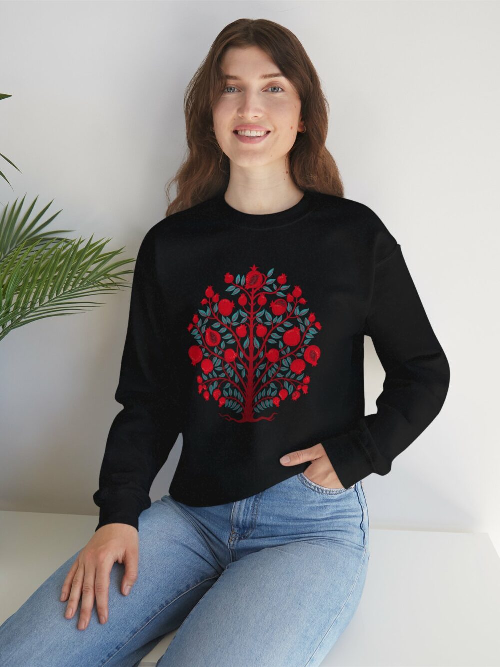 Pomegranate Tree Design Sweatshirt