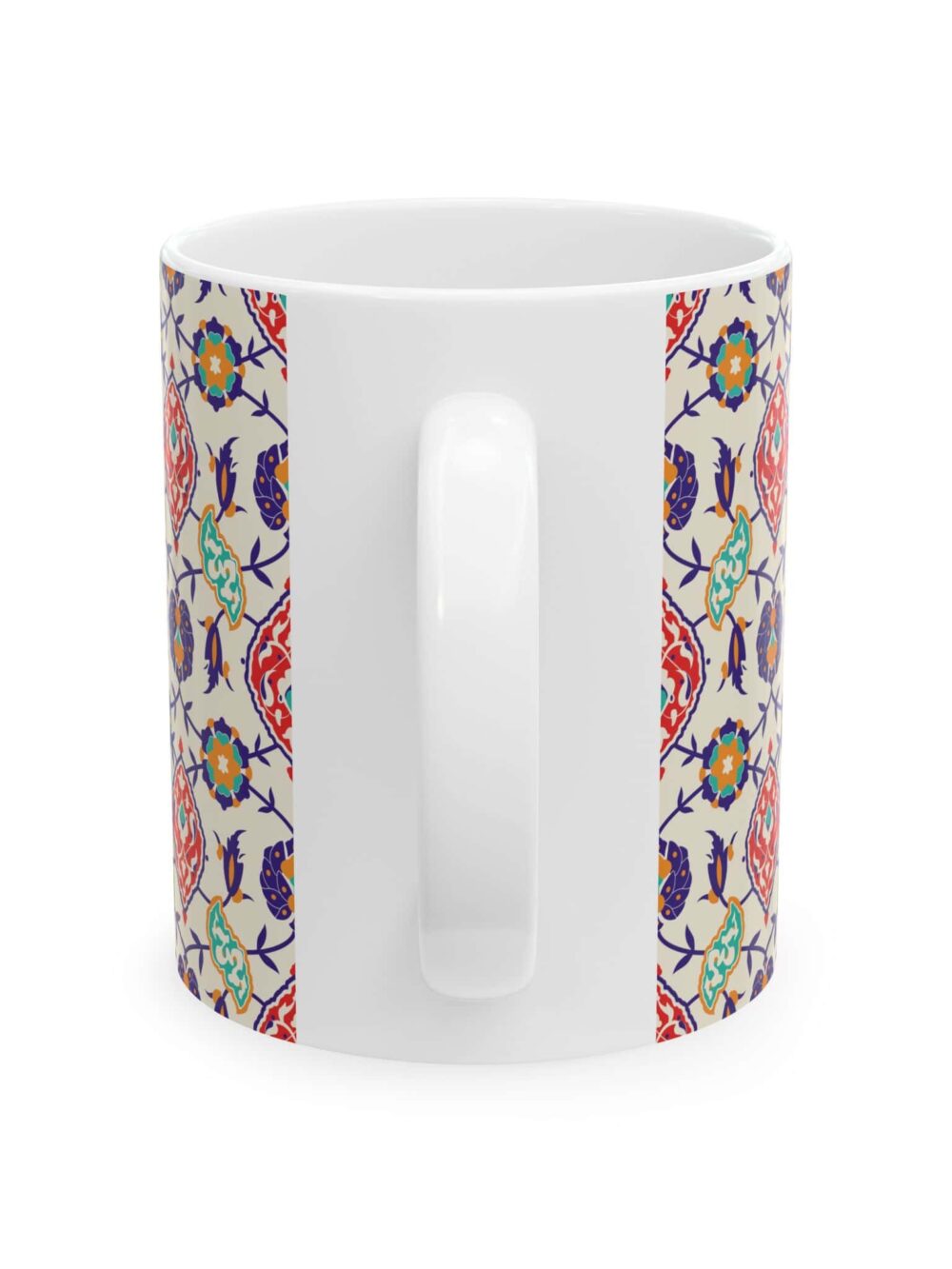 Beige and Navy Mug