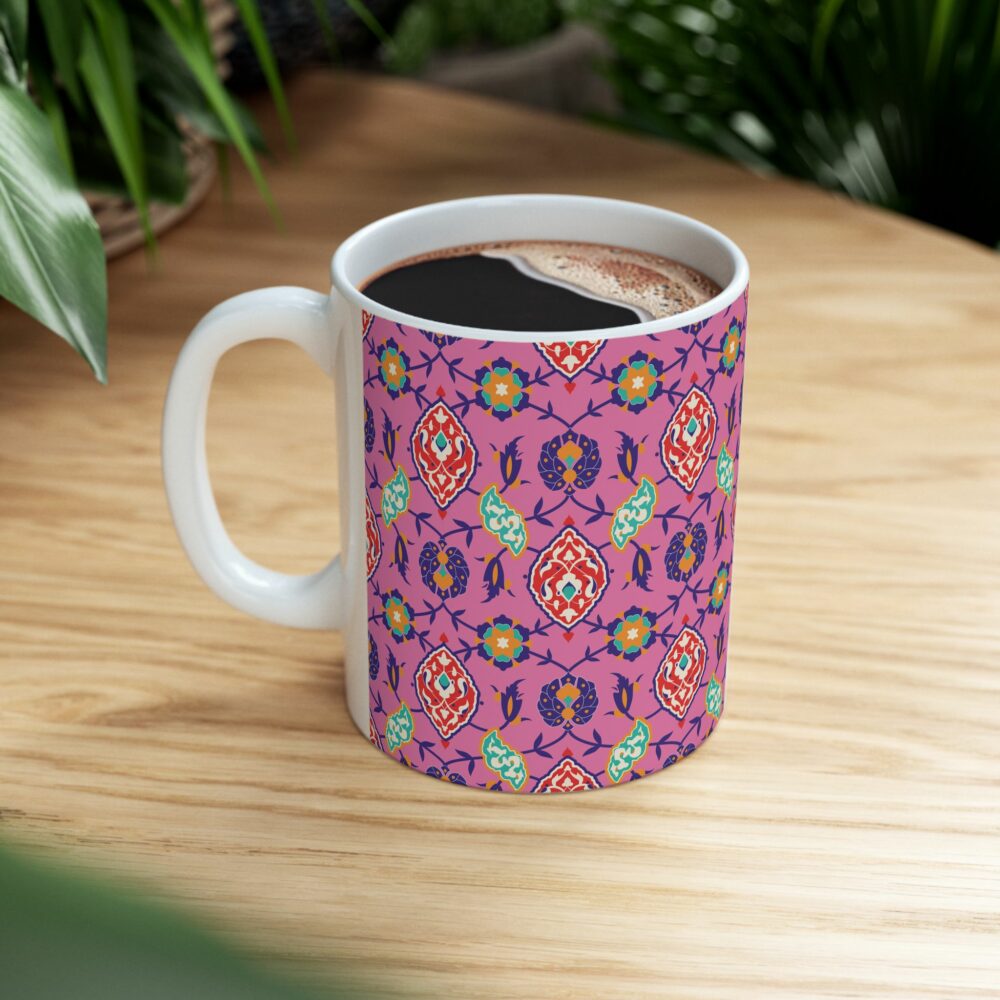 Pink and Navy Mug