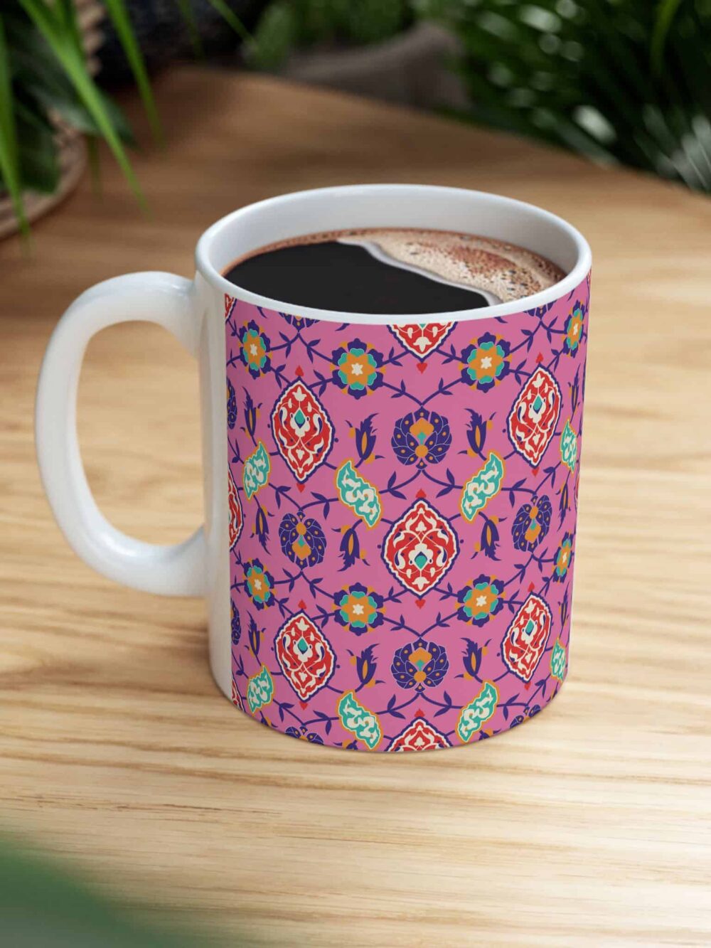 Pink and Navy Mug