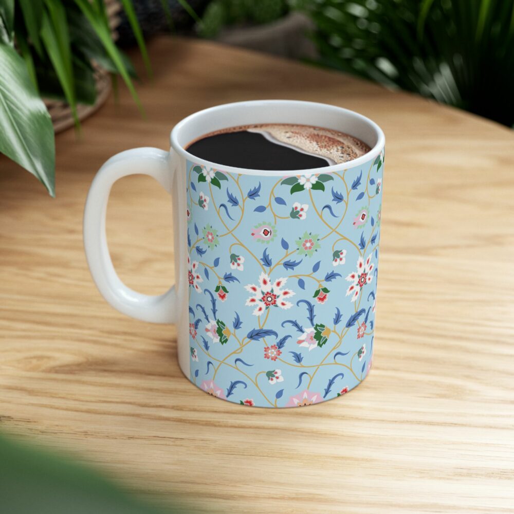 Blue Persian Garden Ceramic Mug