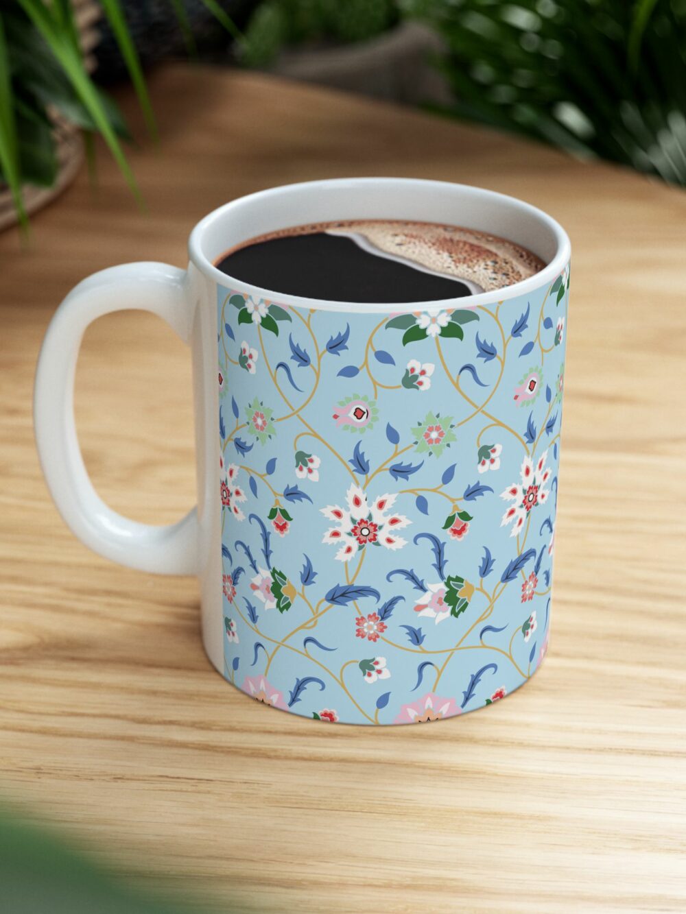 Blue Persian Garden Ceramic Mug