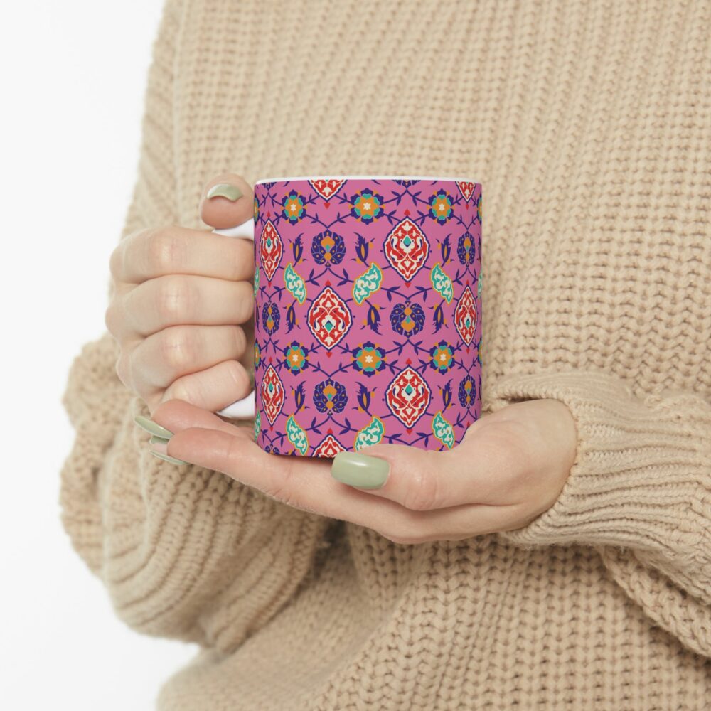 Pink and Navy Mug