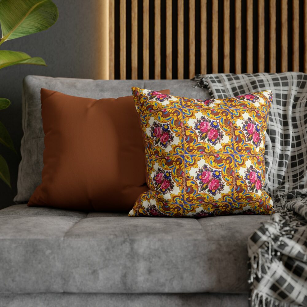 Pillowcase - Floral Tile Design