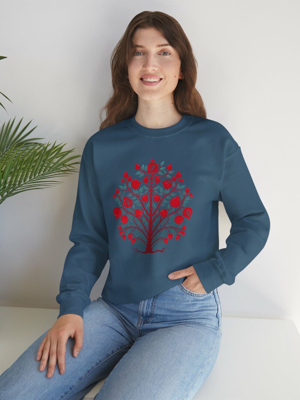 Pomegranate Tree Design Sweatshirt