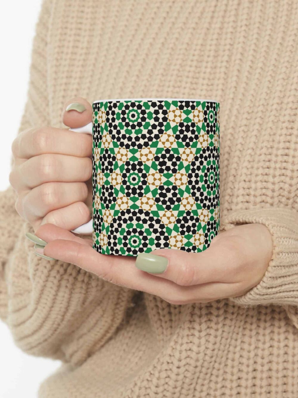 Persian Geometric Ceramic Mug