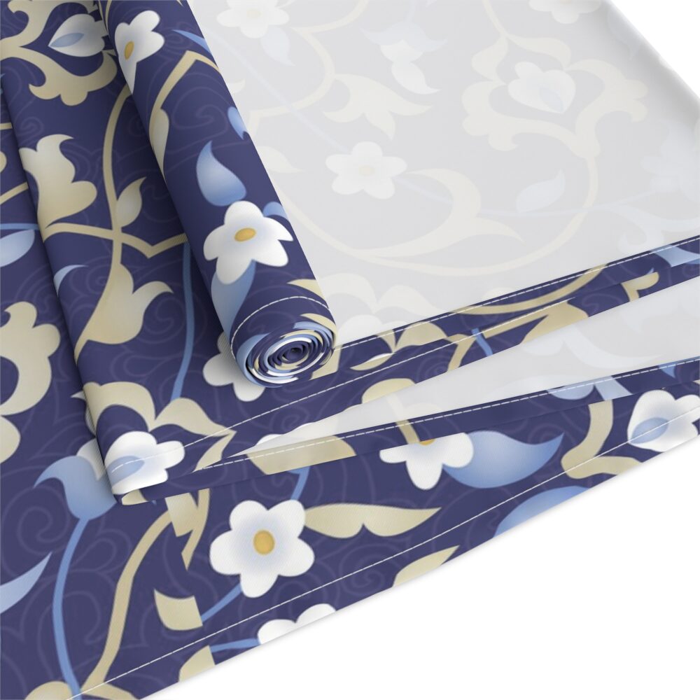 Table Runner (Cotton) - Navy Persian Floral