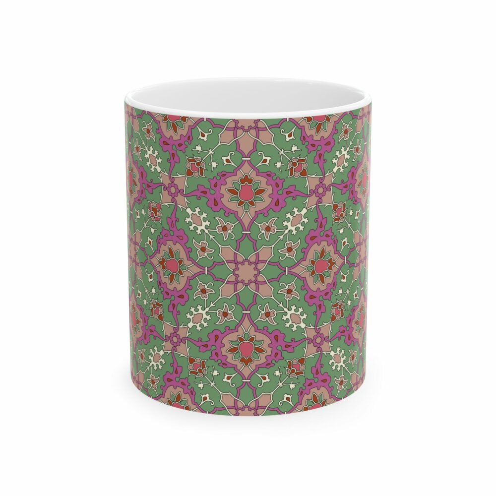 Mug - Green Persian Design